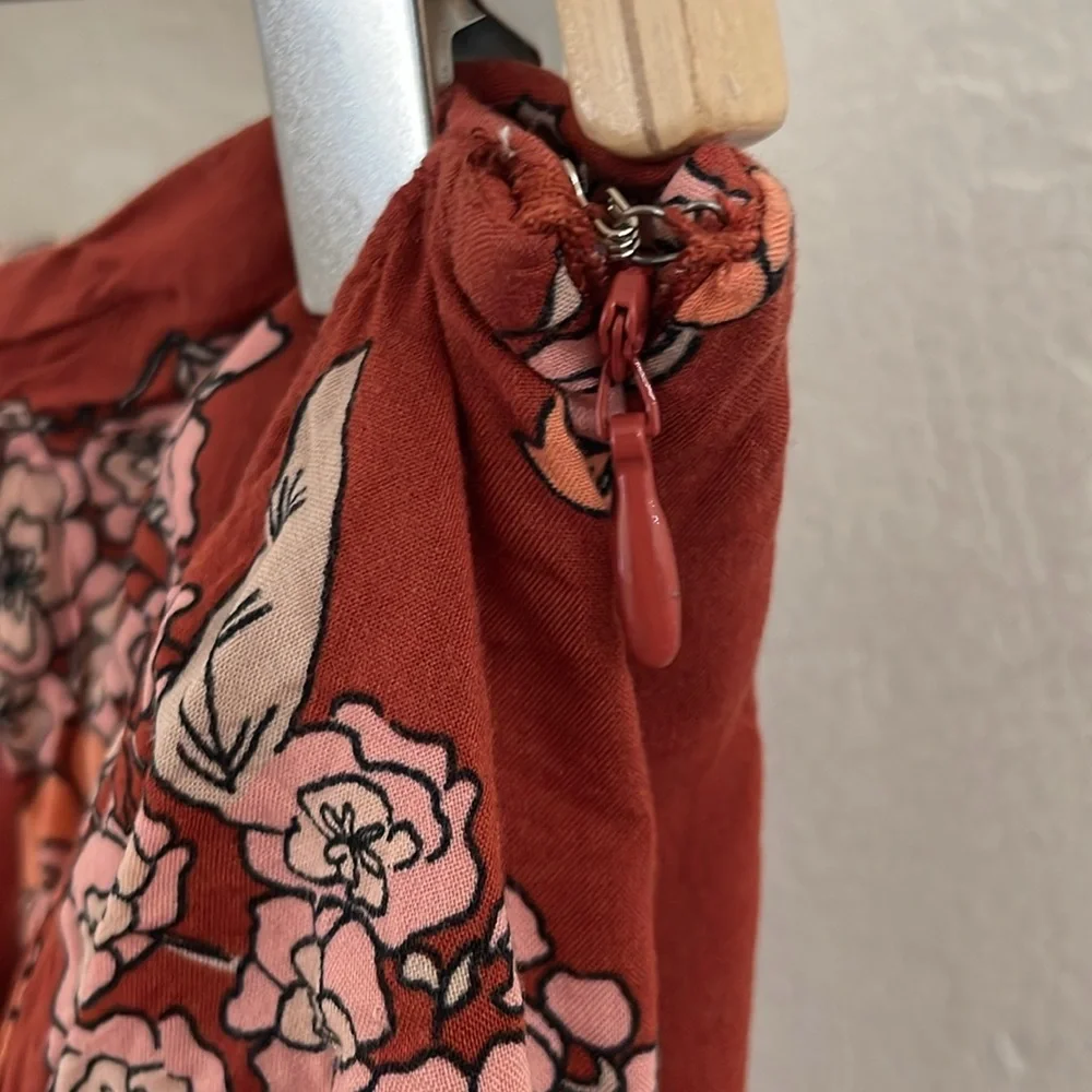 FREE PEOPLE Sunday Sarong Floral Midi Skirt - Picture 5 of 7